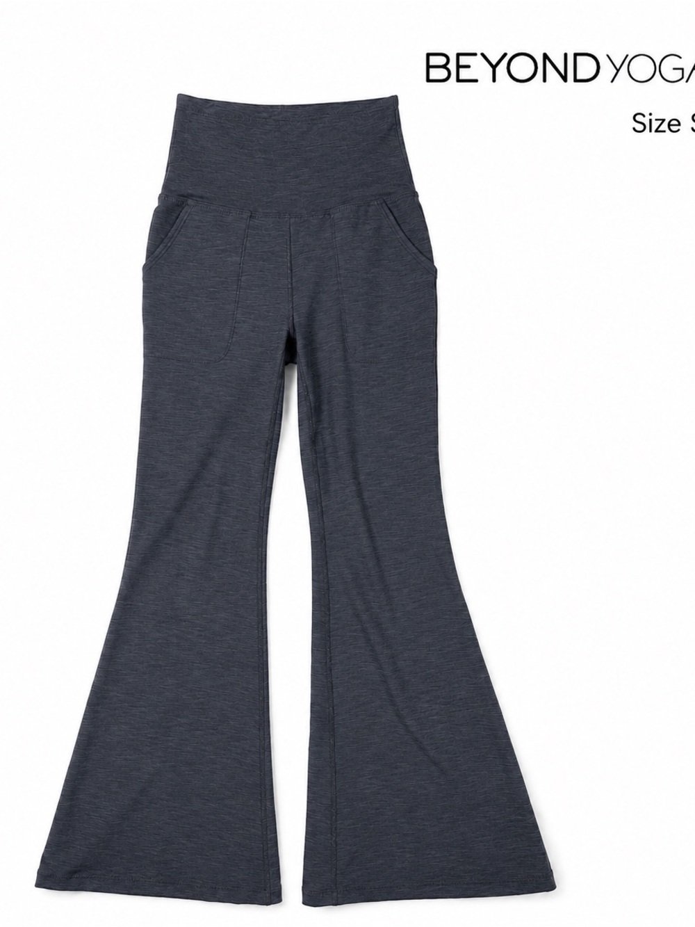 Beyond Yoga Spacedye High Waisted Pocket Bootcut Flare Pants Black S Made USA